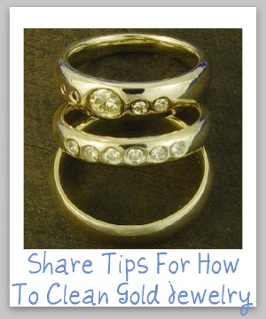 how to clean gold jewelry