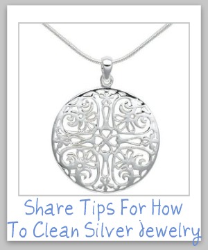 how to clean silver jewelry