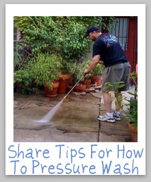 how to pressure wash