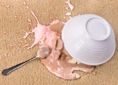 How to remove an ice cream stain on carpet