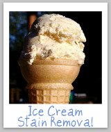 ice cream stains