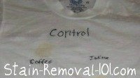 iodine stain removal