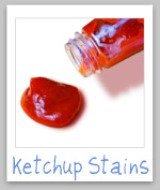 ketchup stains