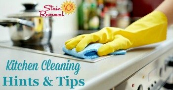 Kitchen cleaning hints and tips