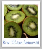 kiwi juice stain removal