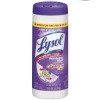 lysol dual action wipes, citrus scent