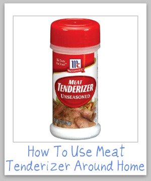 Who knew there were so many ways to remove stains and clean up your home using meat tenderizer?