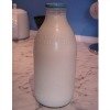 glass bottle of milk