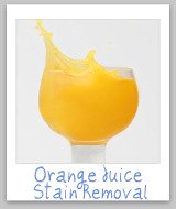 orange juice stains