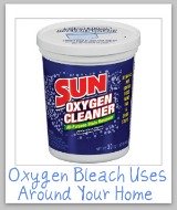 oxygen bleach uses