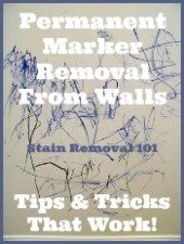 Tips and tricks for permanent marker removal from walls