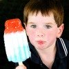boy with popsicle