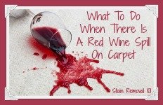 red wine spill on carpet