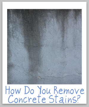 removing concrete stains