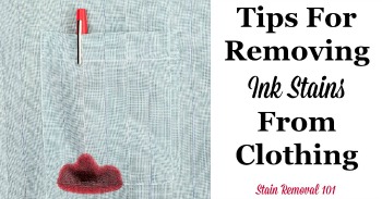 Removing Ink From Clothing: Home Remedies & Stain Removal Tips