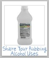 rubbing alcohol uses