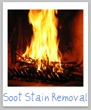 Step by step instructions for soot stain removal from clothing, upholstery and carpet {on Stain Removal 101}