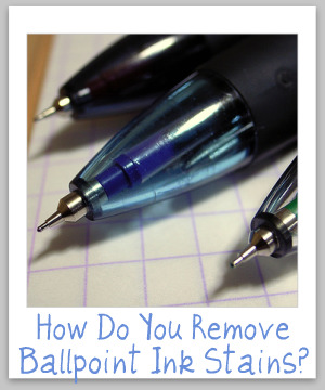 stain removal ballpoint ink