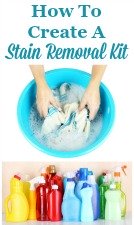 How to create a stain removal kit, and what to put in it.
