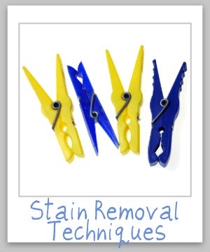 Top 9 stain removal techniques for removing virtually any type of stains {on Stain Removal 101}