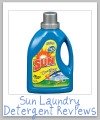 sun laundry detergent reviews