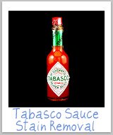 tabasco stains