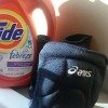 volleyball knee pads and Tide with Febreze
