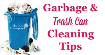 Garbage and trash can cleaning tips