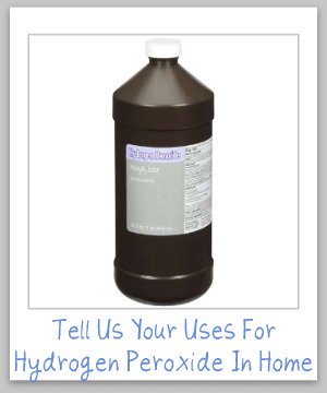 Uses for hydrogen peroxide for cleaning, laundry and stain removal {on Stain Removal 101}