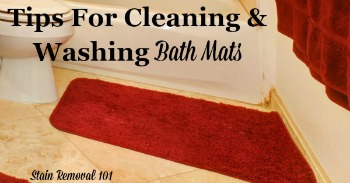Tips for cleaning and washing bath mats