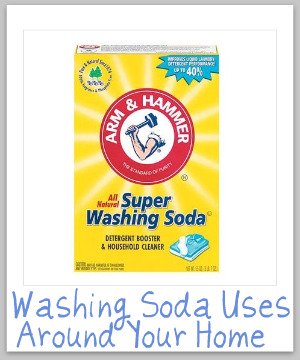 How to use washing soda in your laundry and for cleaning your home {on Stain Removal 101}