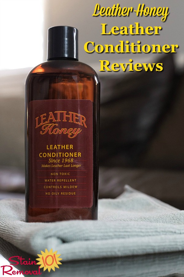 Leather Honey leather conditioner reviews, for leather upholstery, purses and more {on Stain Removal 101} #LeatherHoney #LeatherConditioner #LeatherCare