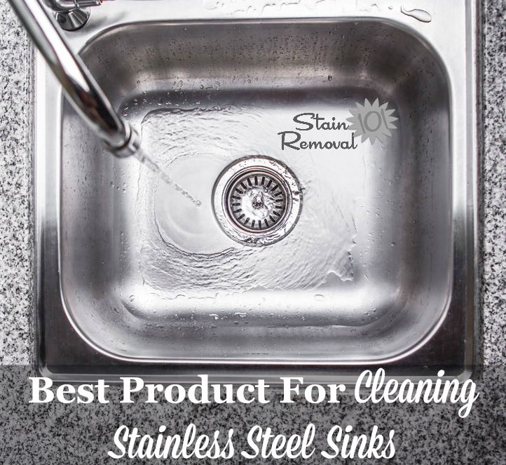Bar Keeper's Friend is the best cleaner for stainless steel sinks {on Stain Removal 101}