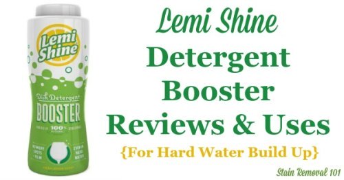 Lots of Lemi Shine reviews and uses shared by readers who've used the product to remove hard water build up and film from both their dishes and inside their dishwasher, while also boosting their dishwasher detergent's power {on Stain Removal 101} #LemiShine #HardWaterBuildUp #HardWaterFilm