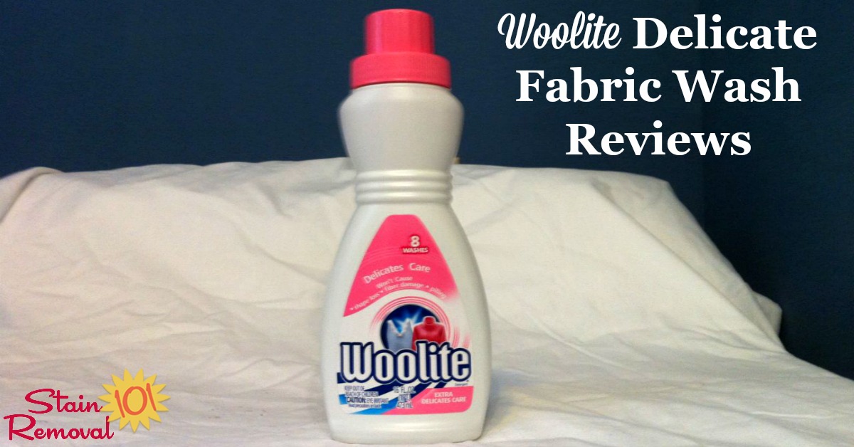 Woolite delicate fabric wash reviews from readers of Stain Removal 101, sharing both their positive and negative experiences with this product, including how it works for washing delicate clothing, allergic reactions and more {on Stain Removal 101}
