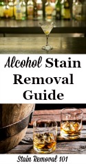 How To Remove Alcohol Stains