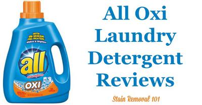 All Oxi Active Laundry Detergent