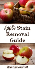 Apple Stain Removal Guide