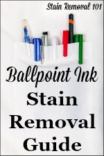 Ballpoint Ink Stain Removal Guide Removing Pen Stains