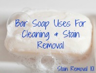 bar soap uses