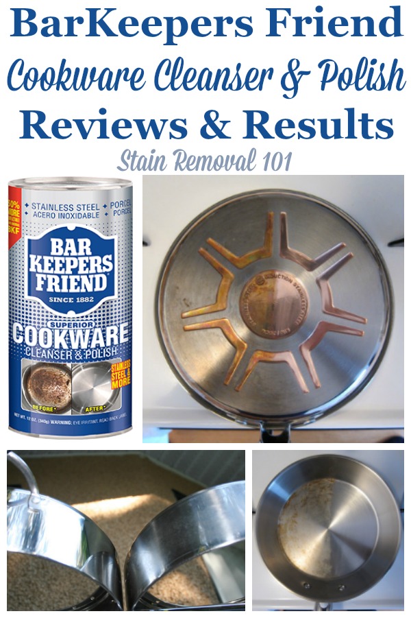 Barkeepers Friend Cookware Cleaners & Polish reviews {on Stain Removal 101} #BKF #BarKeepersFriend #CookwareCleaner
