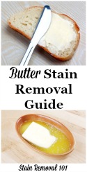 Butter Stain Removal Guide