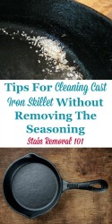 Tips For Cleaning Cast Iron Skillet