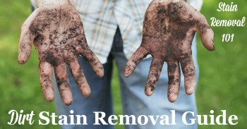 Dirt stain removal guide