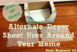 unusual uses for dryer sheets
