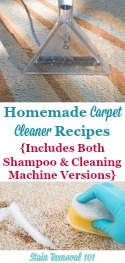 Homemade Carpet Cleaner And Homemade Carpet Shampoo Recipes