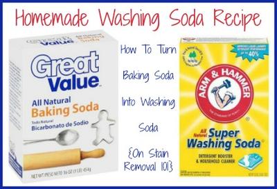 How To Turn Baking Soda into Washing Soda 