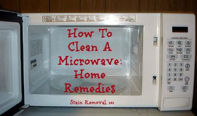 How to clean a microwave oven