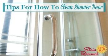 Tips for how to clean shower door