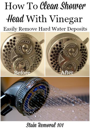 How to Clean a Showerhead Using Basic Pantry Ingredients